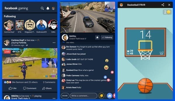 Facebook Gaming aplikacionin