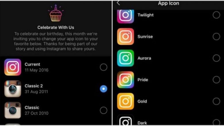 Instagram ka një menu të fshehtë, mësoni se si mund ta ndryshoni ikonën e saj