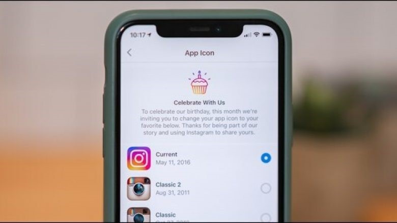 Ja si ta ndryshoni në iPhone dhe Android, ikonën e rrjetit social Instagram