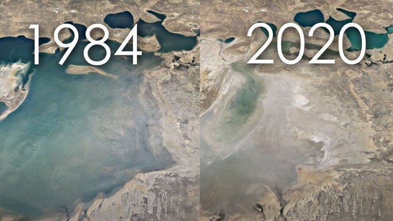 Karakteristika “Timelapse” e Google Earth përqendrohet në ndryshimin e klimës
